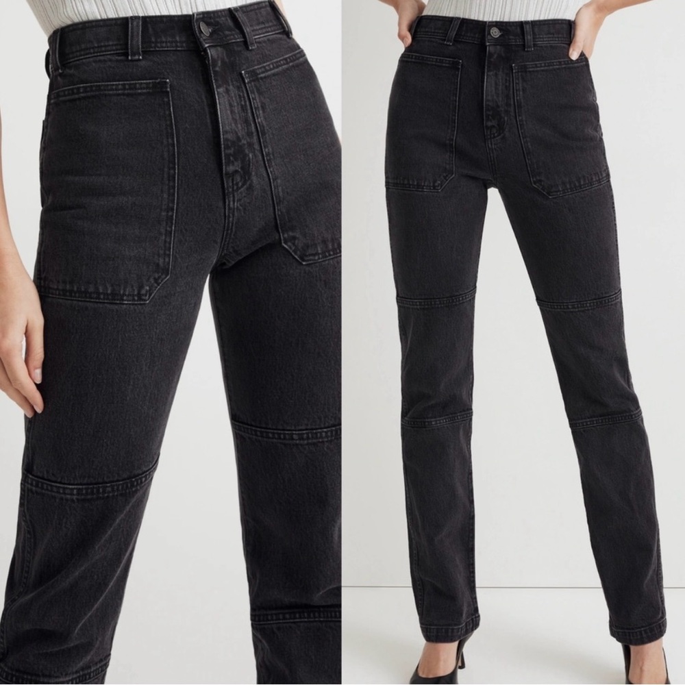 Madewell 90’s Straight Black Utility Jeans